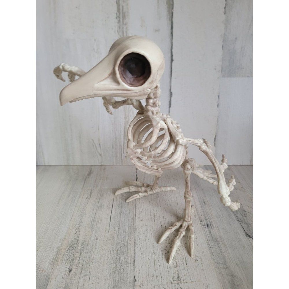 Crazy Bones season skeleton bird Halloween prop decor